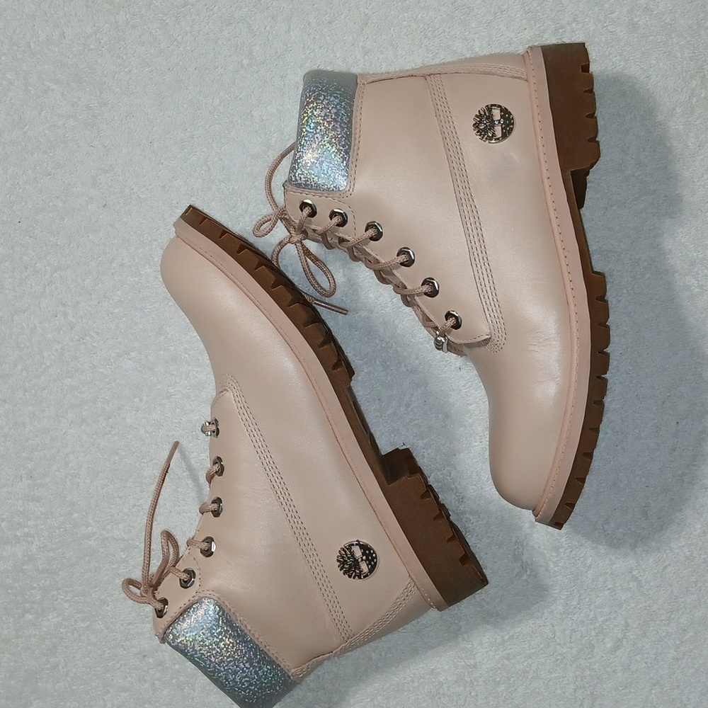 Timberland Premium 6 inch Light Pink Boots Size 39